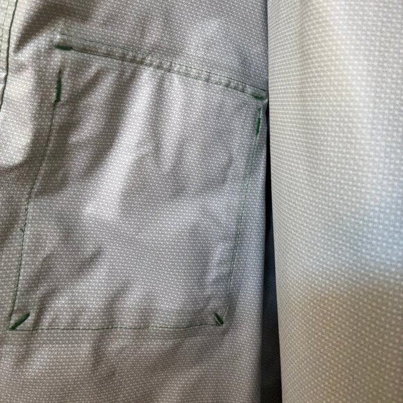 Duluth Trading Co. Men's Rain Jacket - Green Hooded Outdoor Work Coat Size XL - Picture 3 of 5